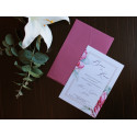 Invitatie de Nunta Eleganta cu Motiv Floral Watercolor 20497