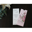 Invitatie de Nunta Eleganta Roz cu Flori de Cires 20467
