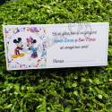 Plic de bani botez pentru gemeni cu Minnie Mouse si Mickey Mouse