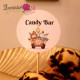 Eticheta Candy Bar Botez cu Animalute Haioase