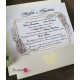 Invitatie de nunta cu rama florala