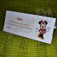 Plic de bani botez Minnie Mouse rosu