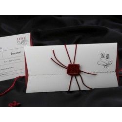 Invitatie de nunta vintage cu pecete 60304