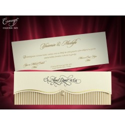 Invitatie de nunta vintage eleganta cu perla 5470