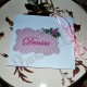 Invitatie Handmade eleganta cu flori roz