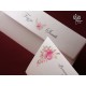 Invitatie de nunta cu model floral acuarela roz 70165