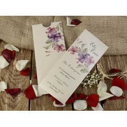 Invitatie de nunta cu Model Floral Acuarela 16271
