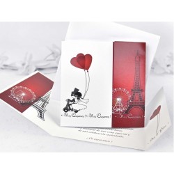 Invitatie de Nunta Haioasa si romantica cu Miri la Turnul Eiffel 35658