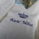 Halat Brodat Coroana Regala pentru Nasi - Cadou Personalizat