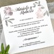 Invitatie de Nunta cu Fluturi si model Floral 39626