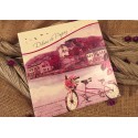 Invitatie de Nunta cu Peisaj Bicicleta cu Flori si Baloane 52527
