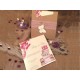 Invitatie de nunta cu Dantela si model Floral roz 52561