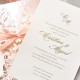 Invitatie de Nunta Eleganta cu Model Floral Laser 39707