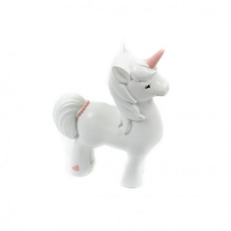 Ornament Unicorn alb-roz - Decor Eveniment