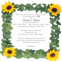 Invitatie de nunta electronica cu floarea soarelui