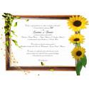 Invitatie de nunta electronica cu floarea soarelui 2