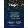 Invitatie de botez electronica Celestial Blue