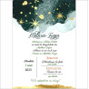 Invitatie electronica pentru botez Golden Stars