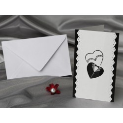 Invitatie de nunta cu inimioare miri 60212