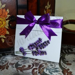Invitatie Handmade cu Lavanda