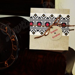 Invitatie Handmade cu model Traditional 3