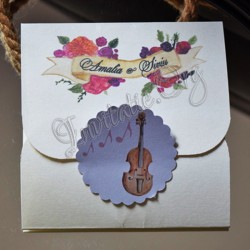 Invitatie cu Tema muzicala - Instrumente muzicale