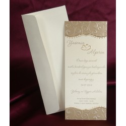 Invitatie de nunta eleganta 2508