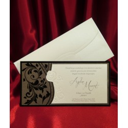 Invitatie de nunta eleganta cu catifea 2568