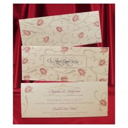 Invitatie de nunta model floral 2621