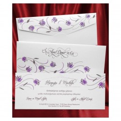 Invitatie de nunta model floral 2623