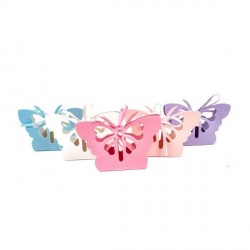 Marturie Cutiuta Fluture mov-lila