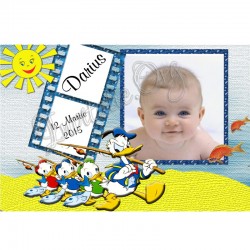 Marturii de Botez Magnet cu ratoiul "Donald Duck"