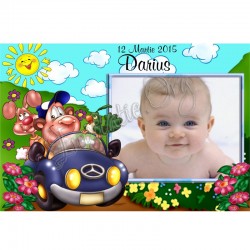Marturii de Botez Magnet cu masina