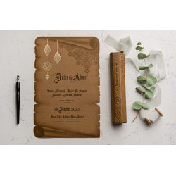 Invitatie de Nunta Vintage Papirus 9199